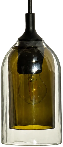 Suspension OH WOW en bouteille de verre recyclé